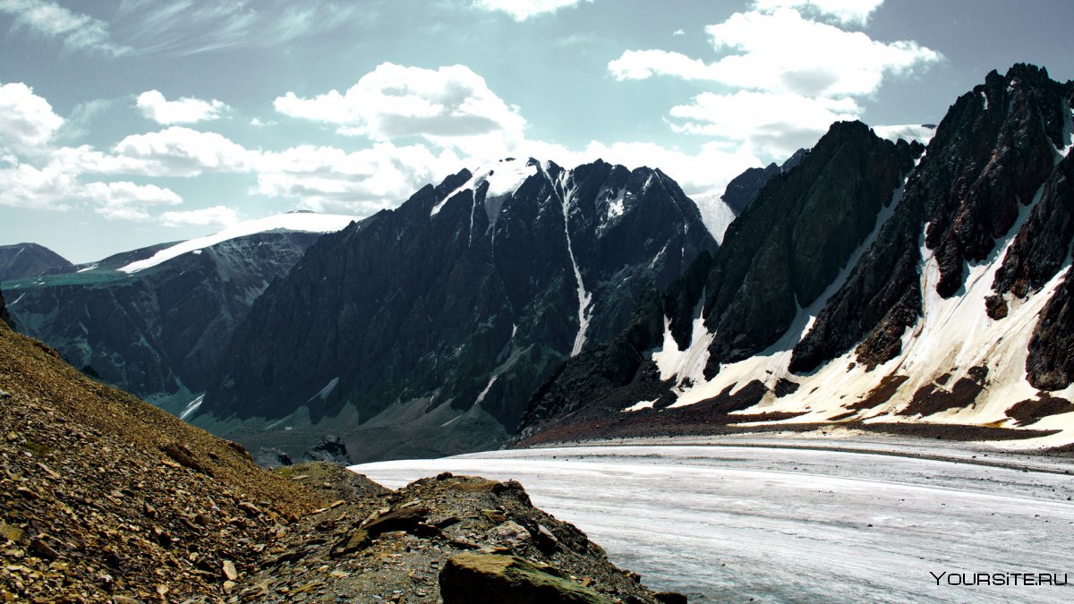 Ледник Аккемский горный Алтай