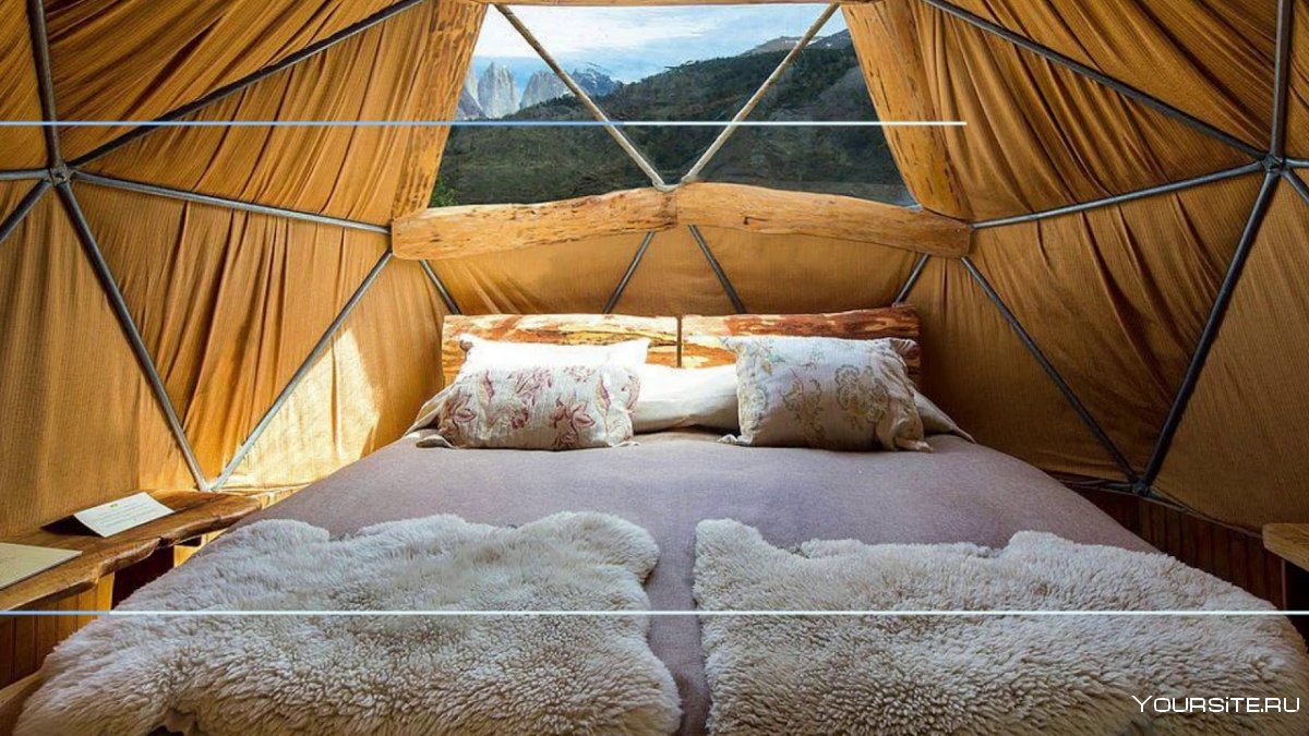 Patagonia Camp yurts