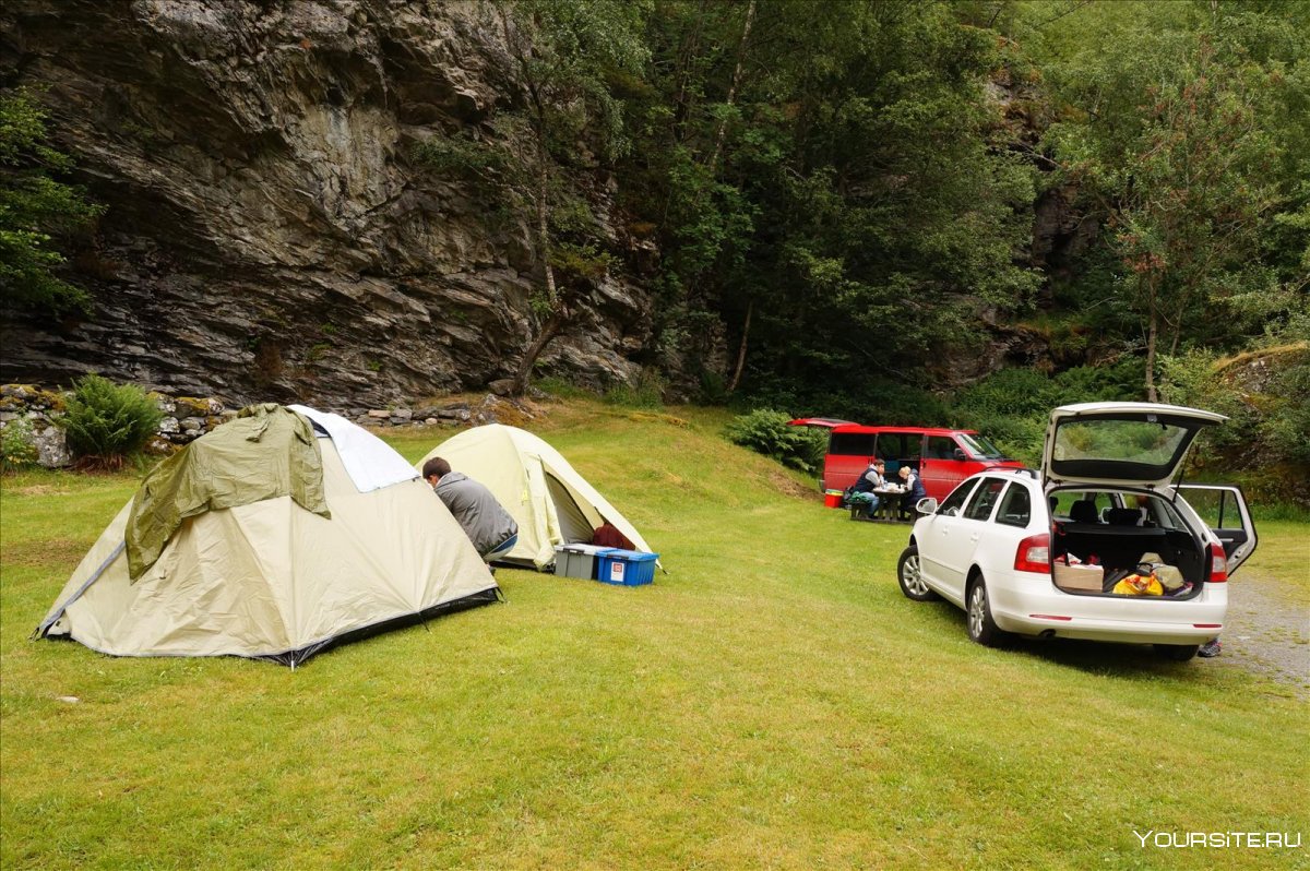 Норвегия палаточный лагерь