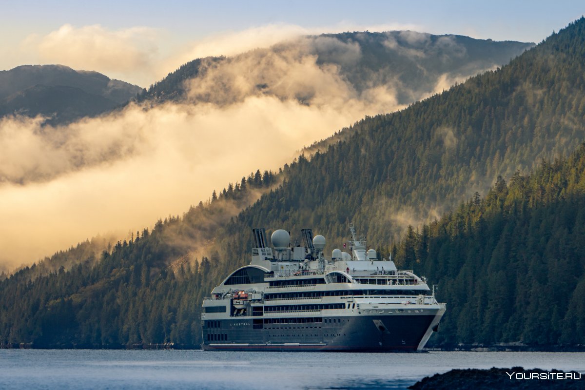 Дикая природа Аляски морские корабли