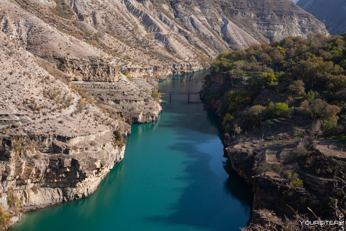 Сулакский каньон водохранилище