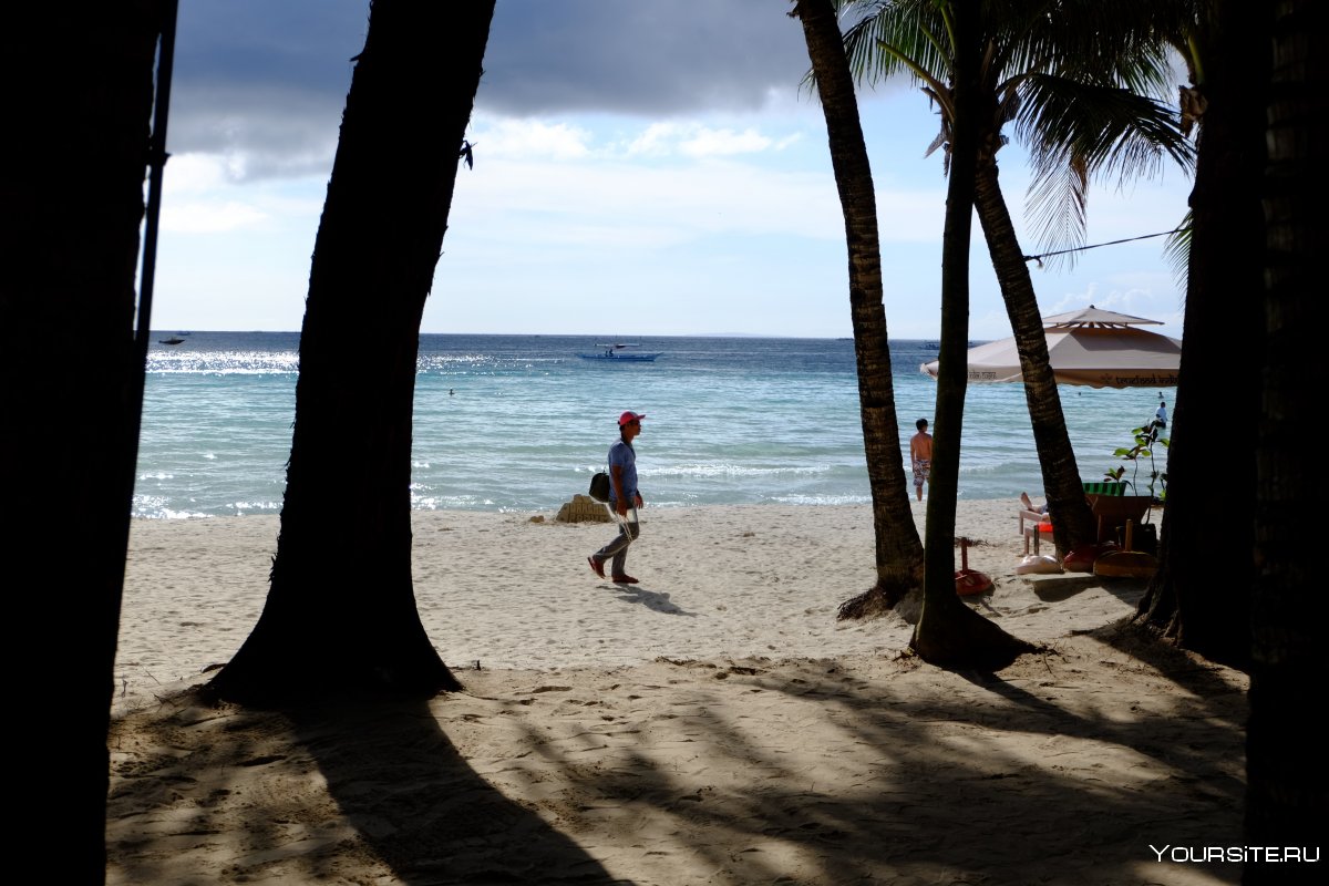 Филиппины пляжи с белым песком закат