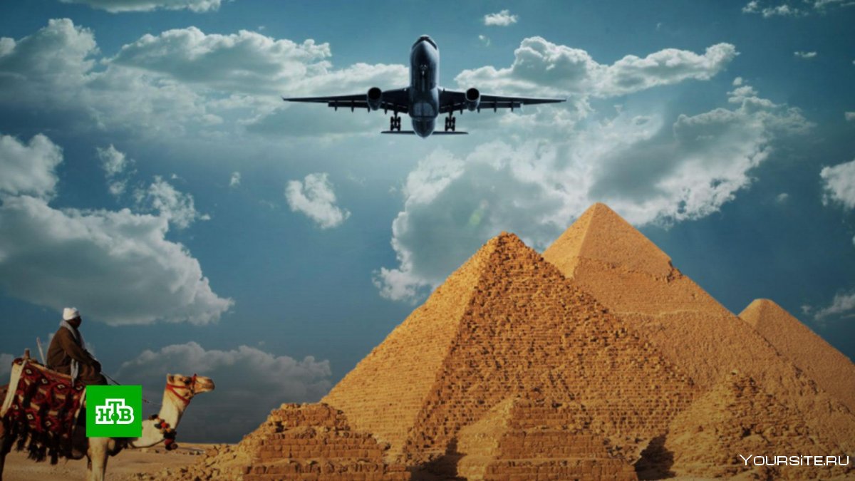 Пирамиды Египта с самолета