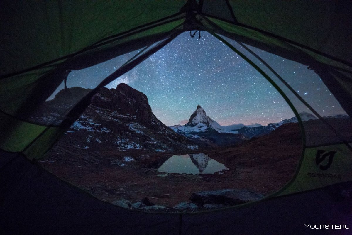Ночной вид из палатки
