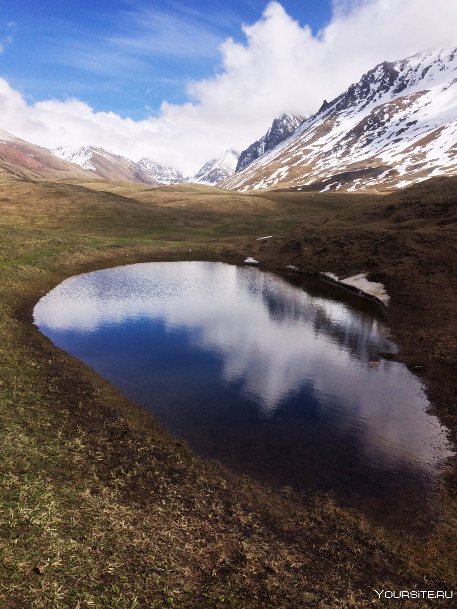 Горы Кыргызстана озеро Иссык Куль