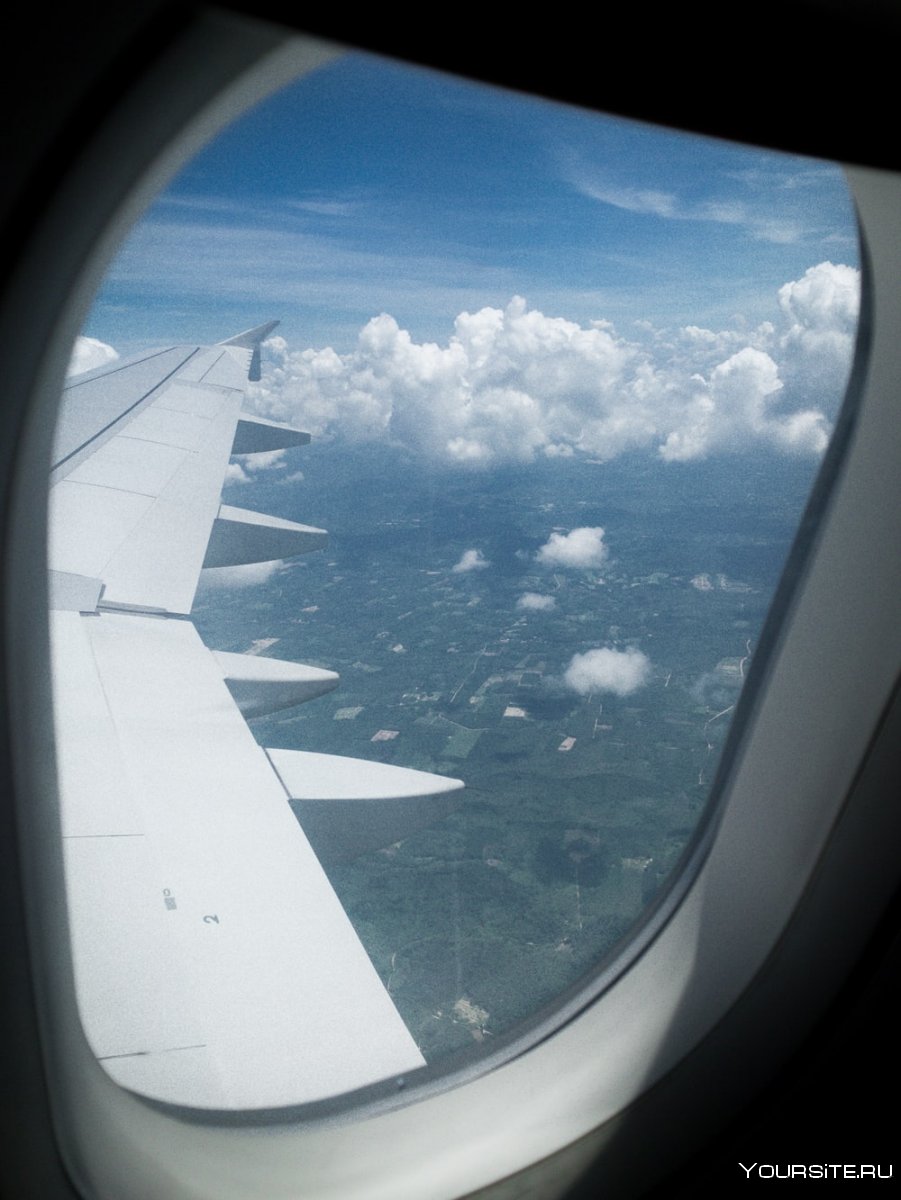 Красивый вид из самолета