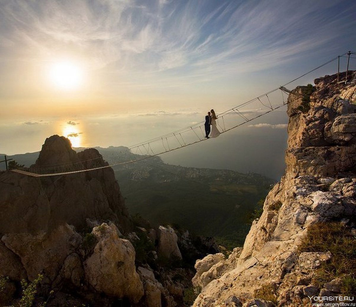 Ай Петри веревочный мост