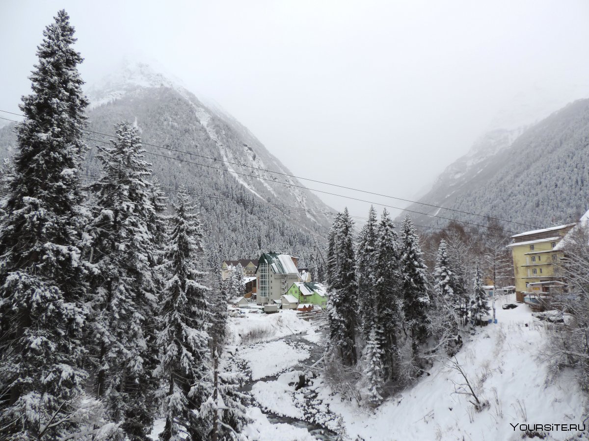 Домбай Карачаево-Черкесия горнолыжный курорт