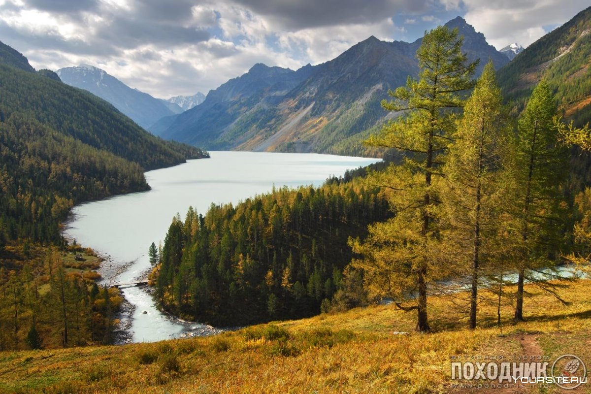 Озеро Киделю, горный Алтай. Зимой