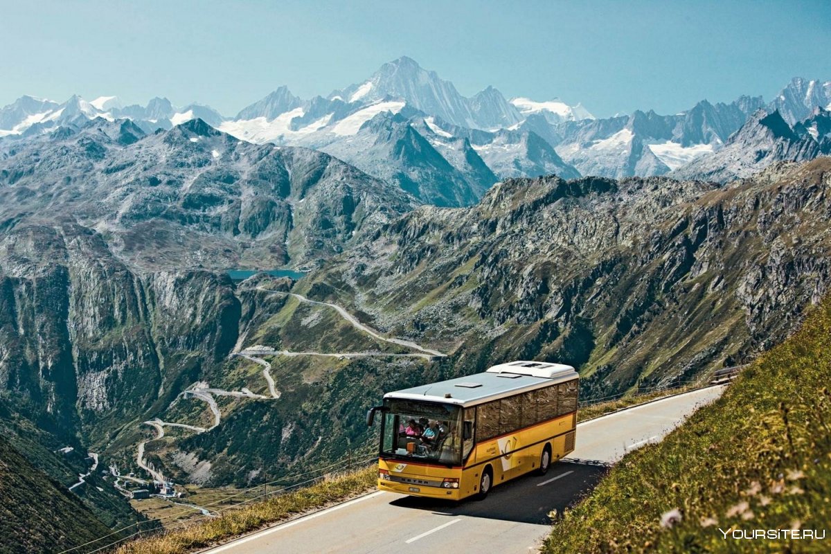 Горный Алтай автобус горы