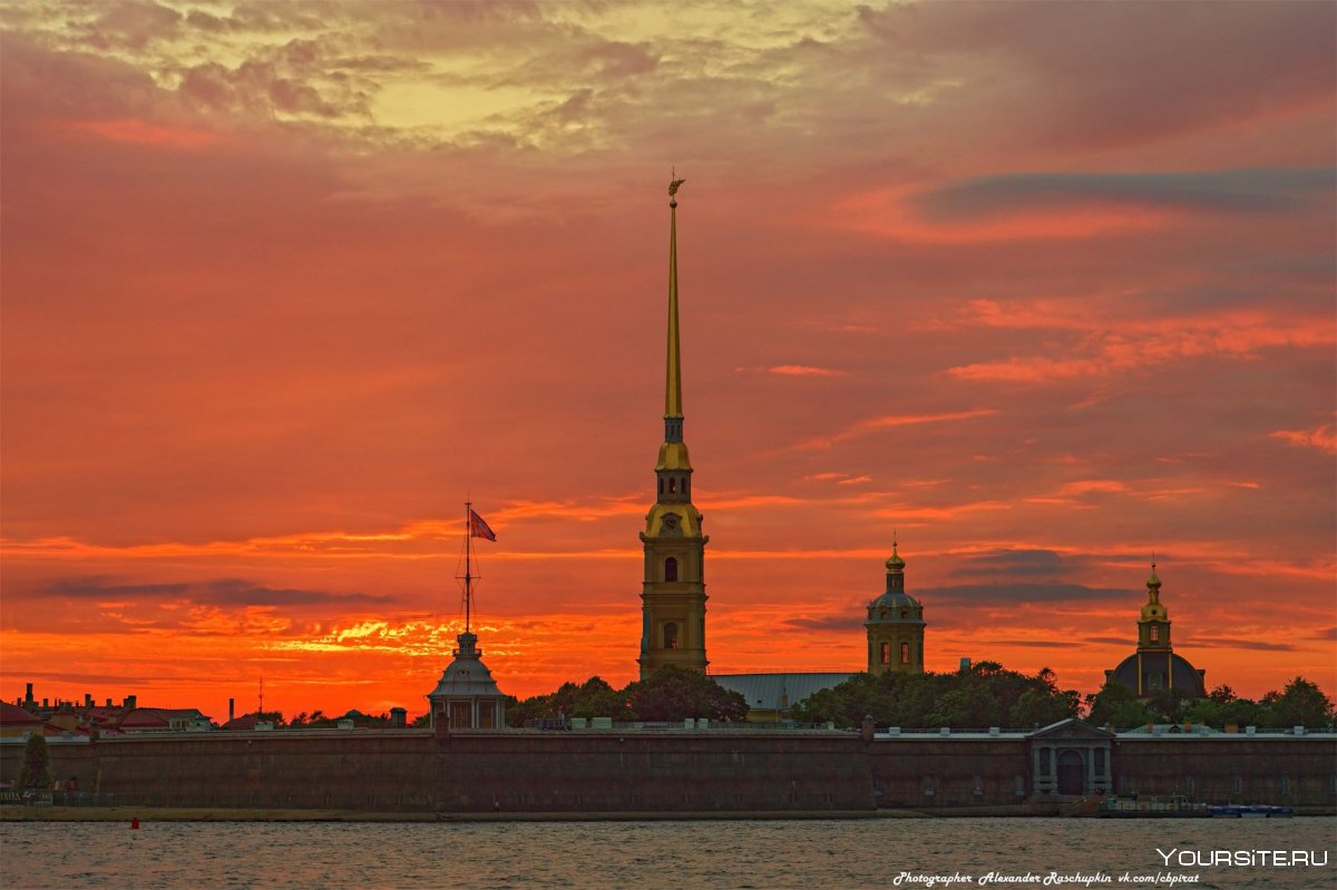 Санкт-Петербург Петропавловская крепость закат