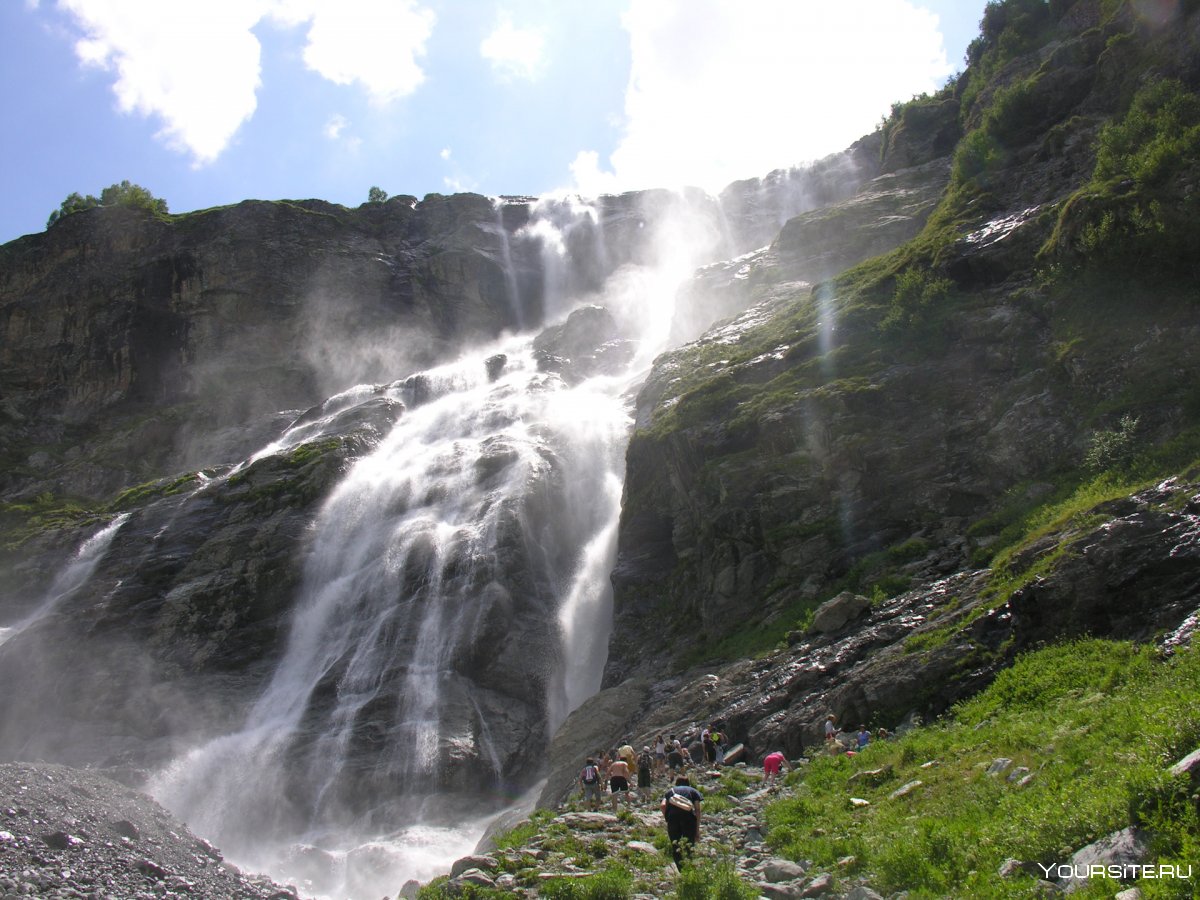 Безенги Кабардино-Балкария водопад