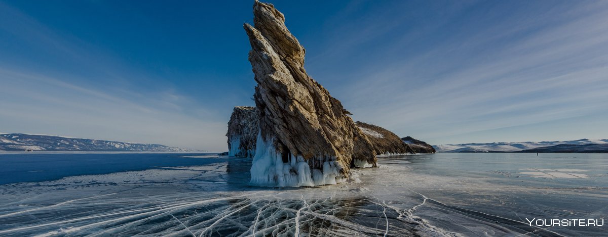 Байкал зима панорама