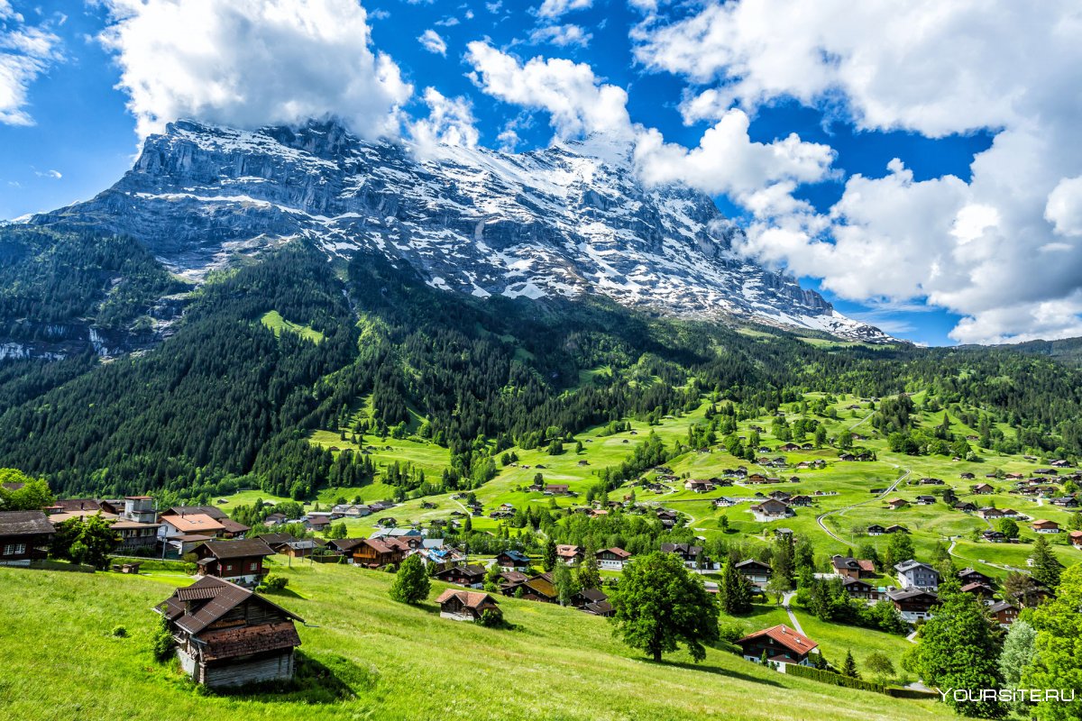 Швейцария Гриндельвальд Альпы