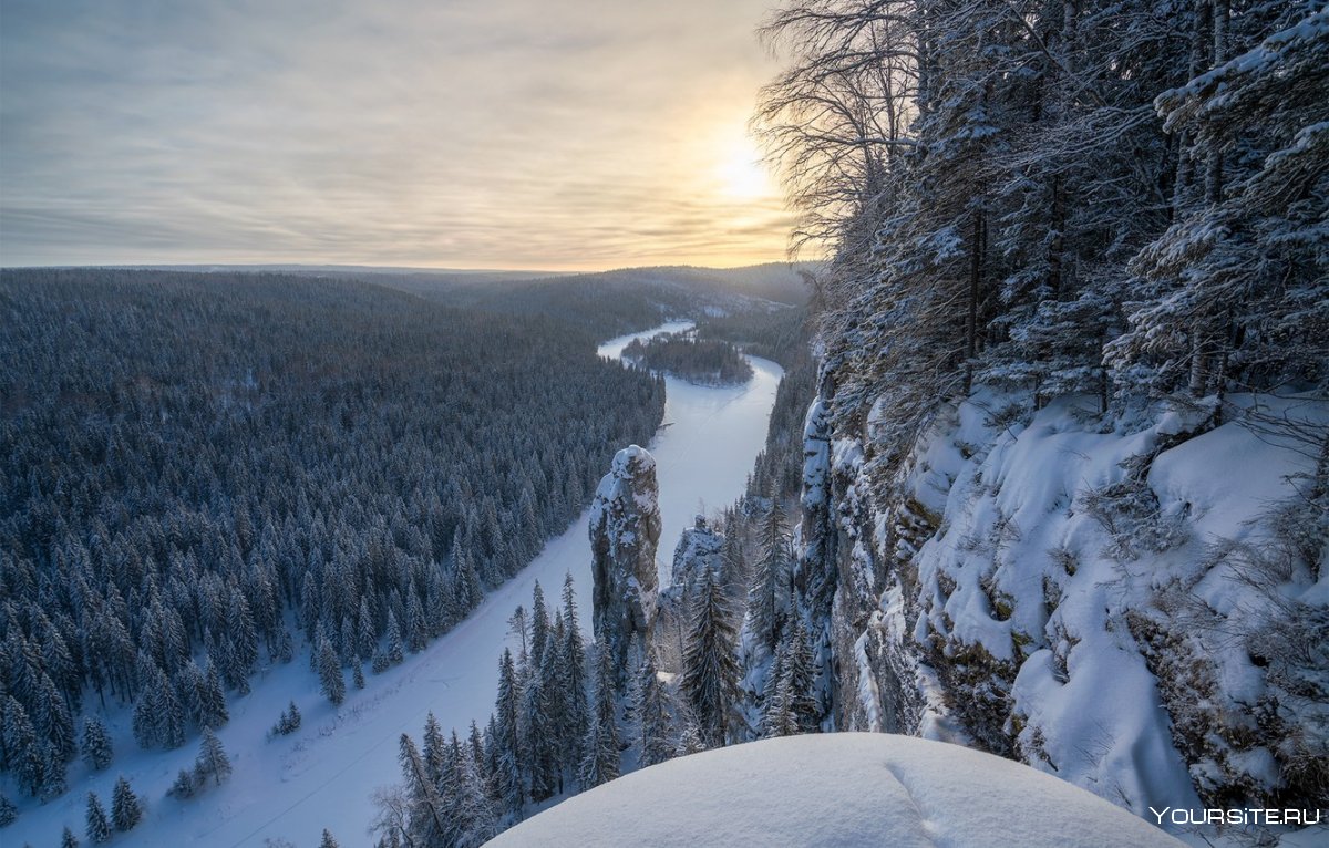 Усьва Пермский край горы зима