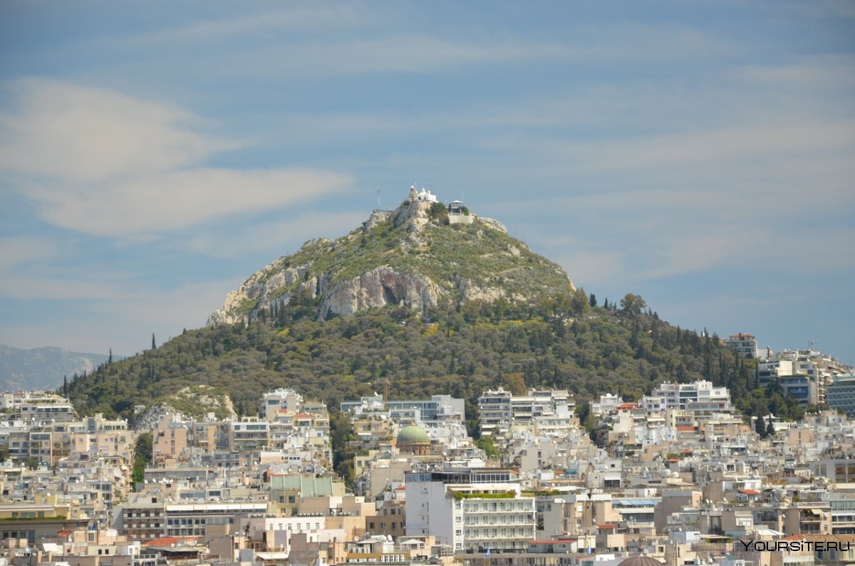 Афины холм Ликавитос храм