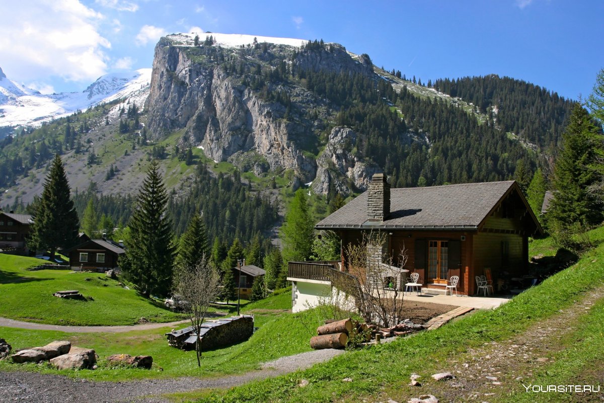 Дом на горе в Швейцарии