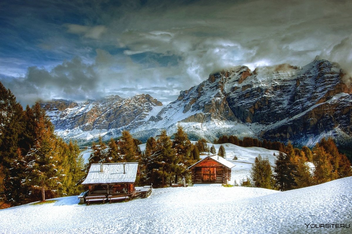 Дом в Швейцарии в горах Куршавель