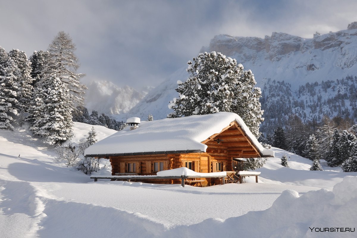 Швейцария зимой природа горнолыжка