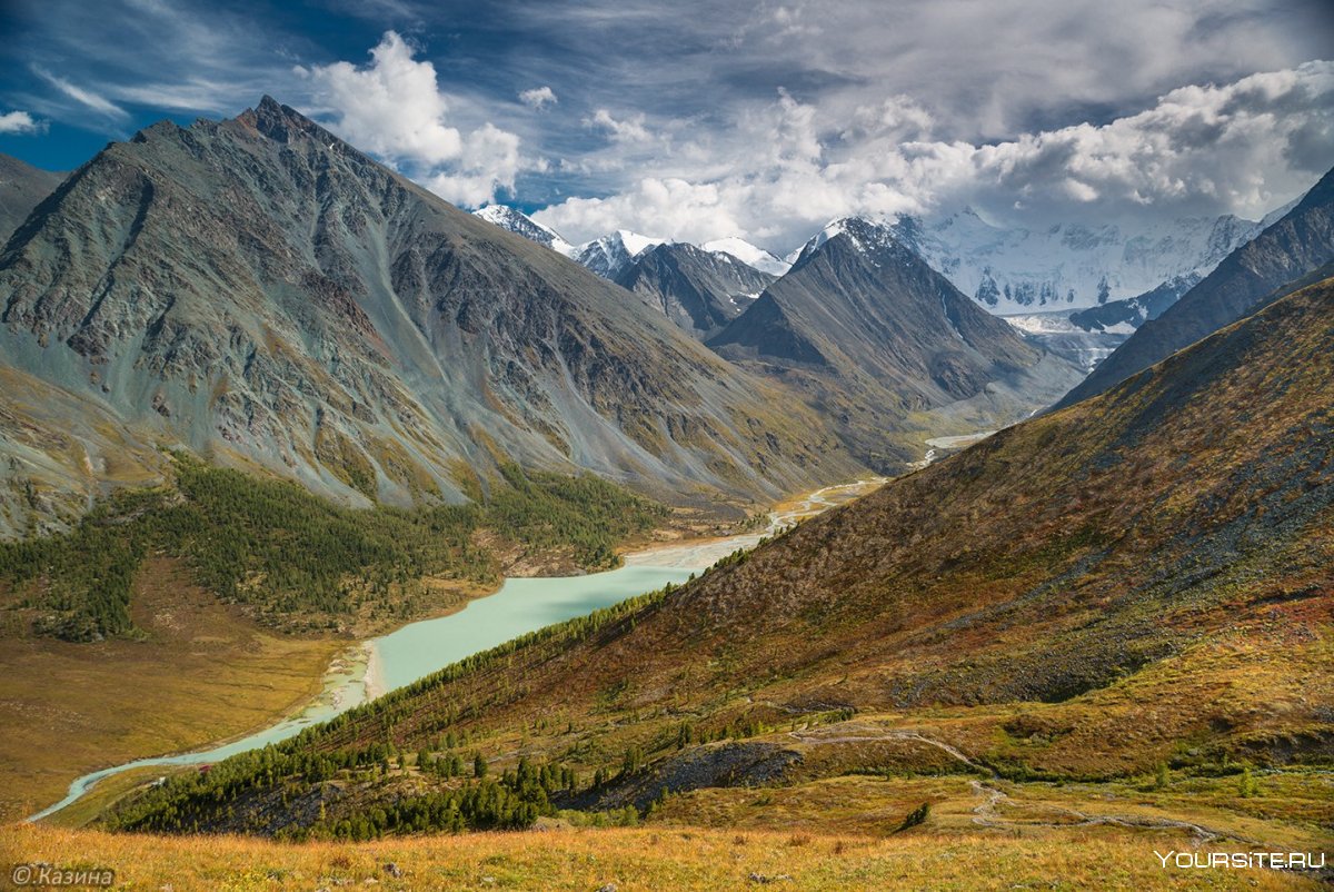 Долина АК-кема горный Алтай