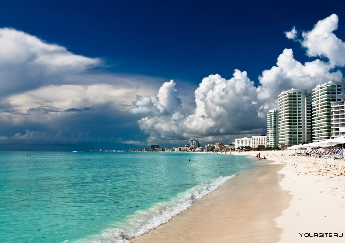 Cancun Мексика океан