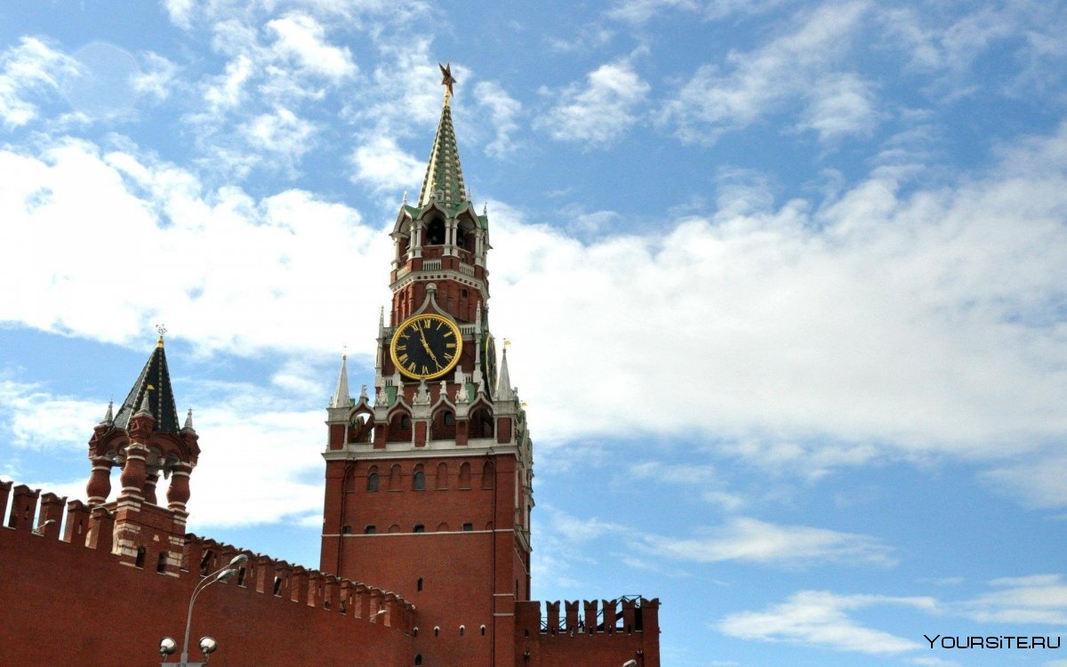 Кремлёвская стена красная площадь Спасские ворота