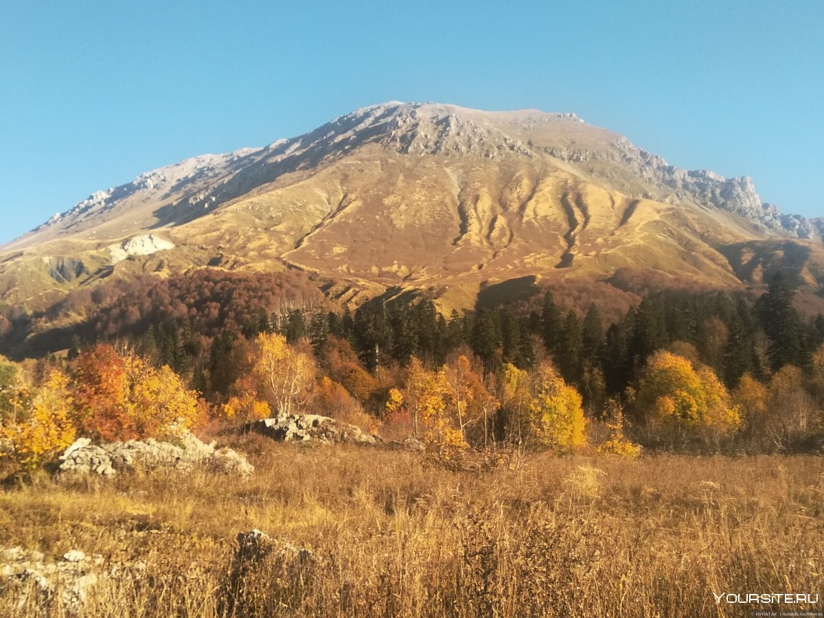 Плато Лагонаки Адыгея осень
