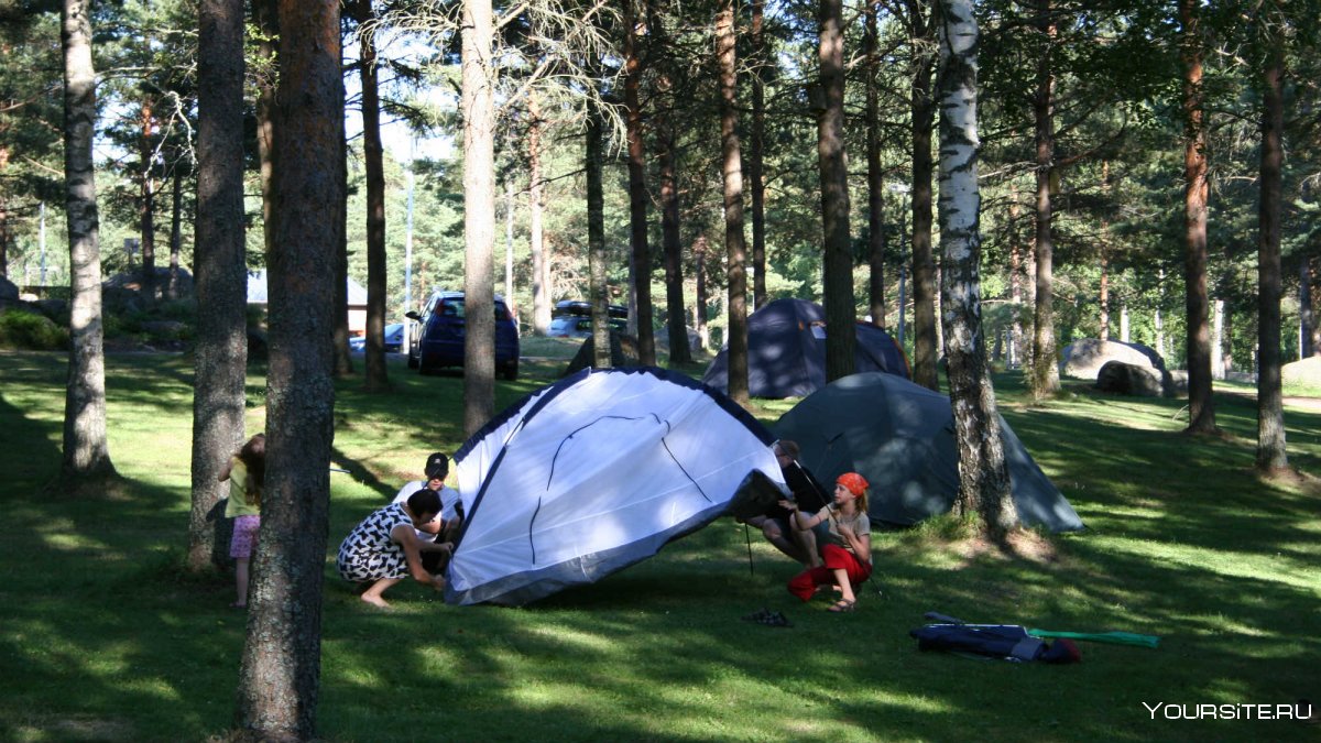 Палаточный лагерь в Финляндии