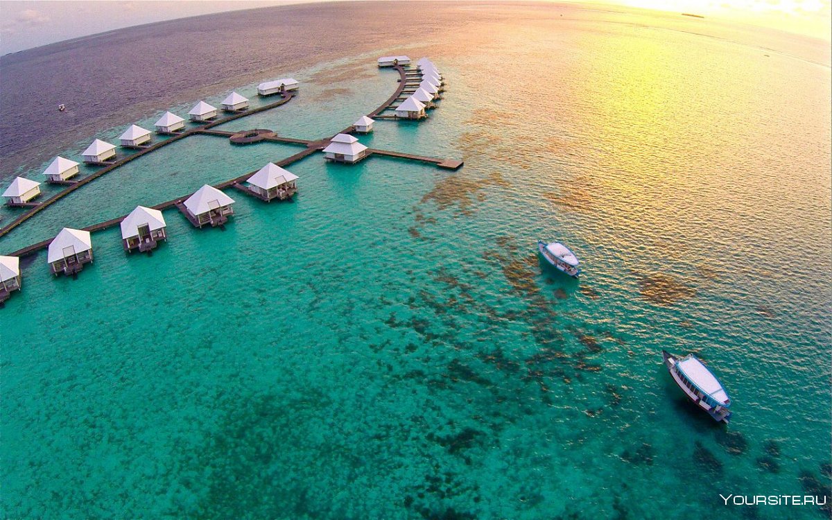 Мальдивы пляж коралловый