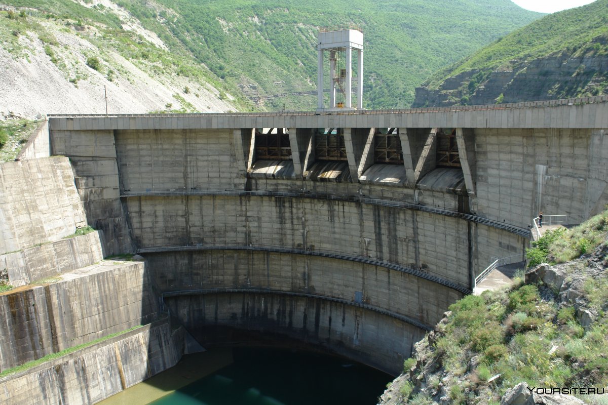 Плотина Миатлинской ГЭС