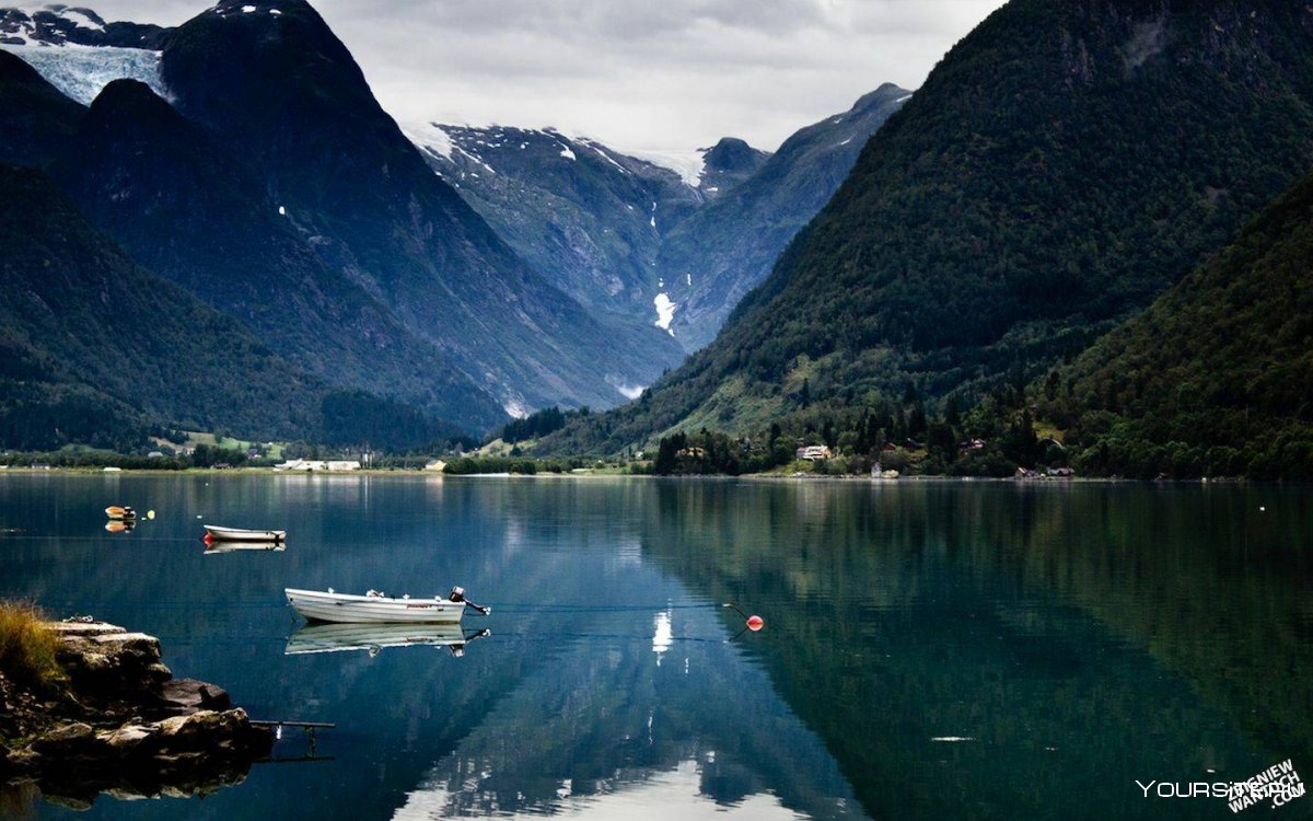 Озеро Осло Норвегия
