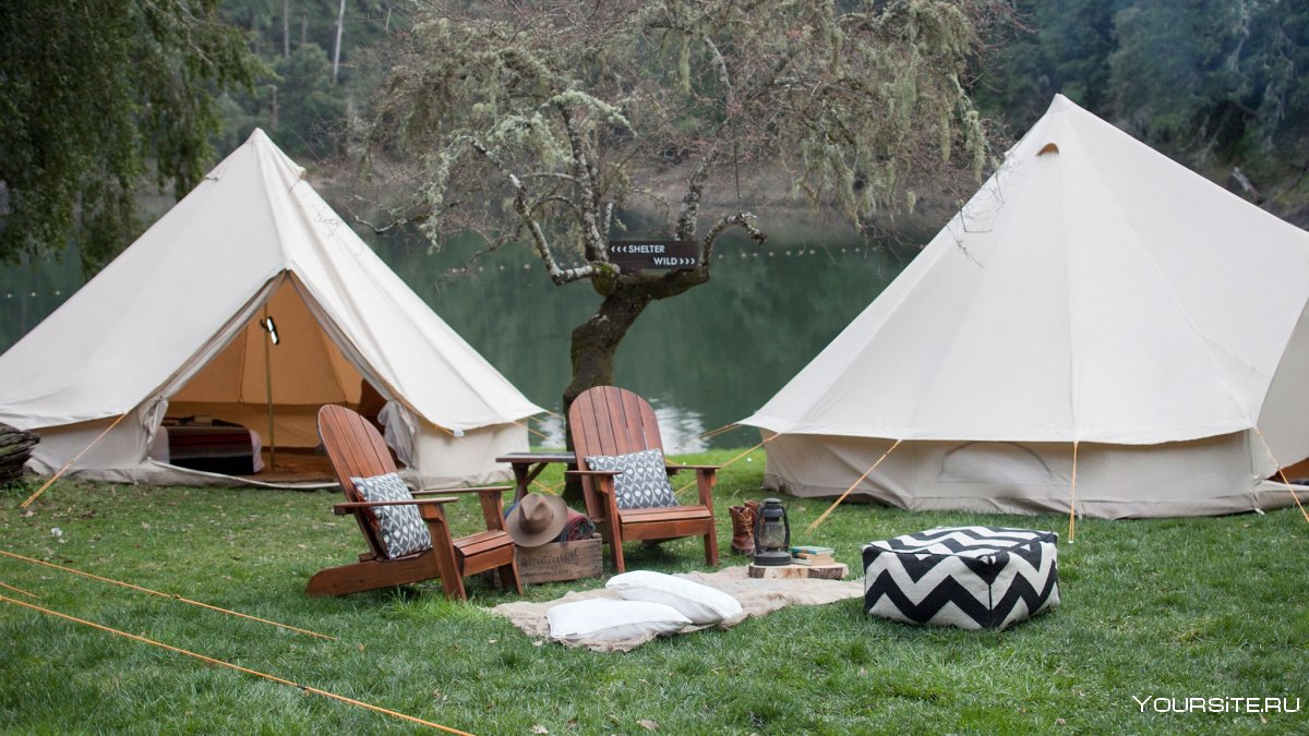 Уютные палатки на природе