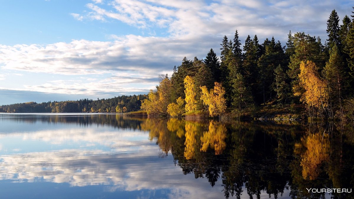 Озеро Труммен Швеция