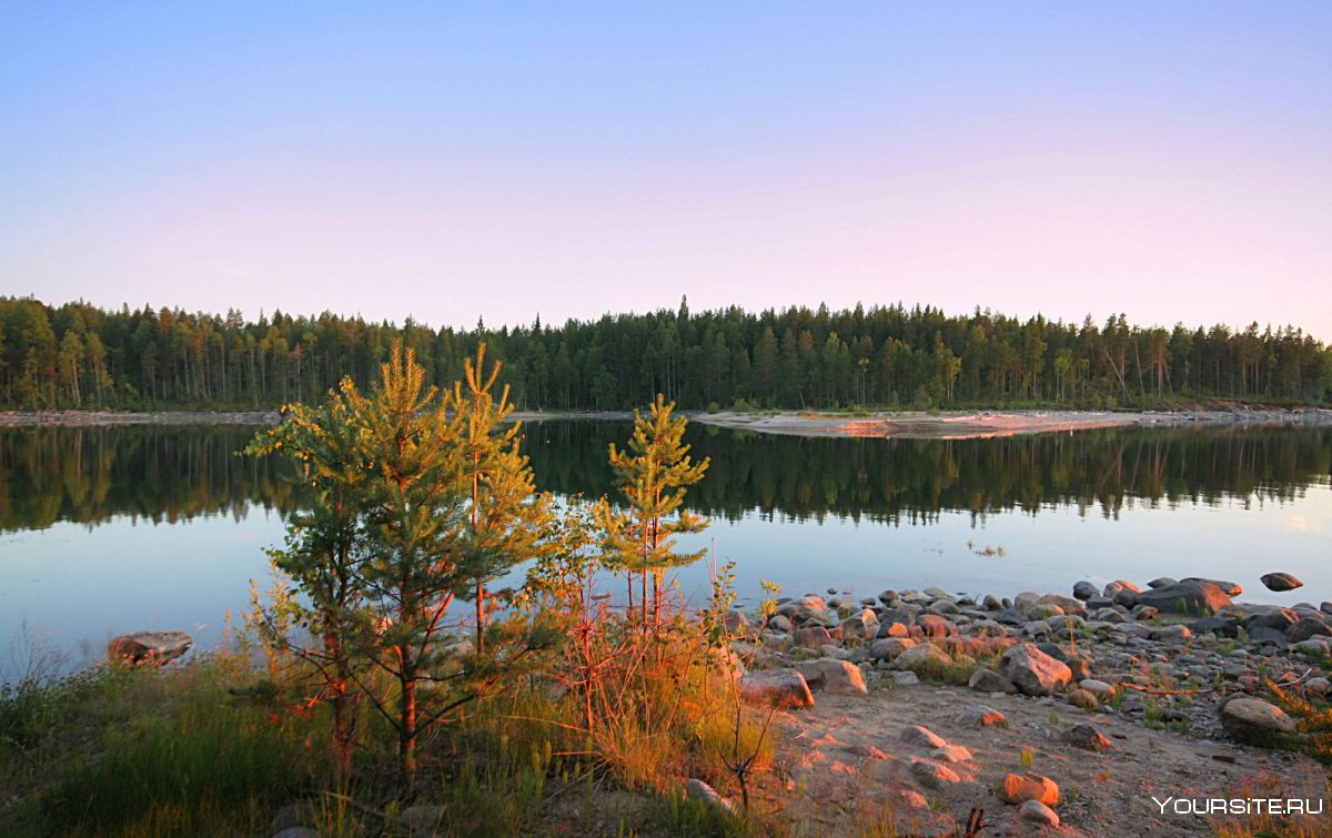 Озеро пеляжьярви Карелия