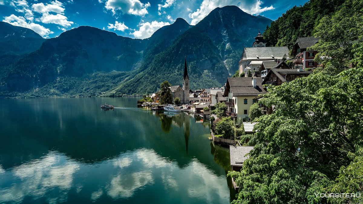 Озеро в Австрии Хальштатт