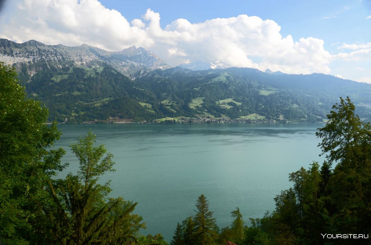 Озеро тун Швейцария