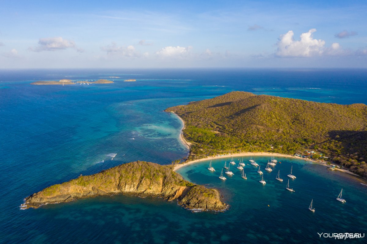 Антильские острова в Карибском море