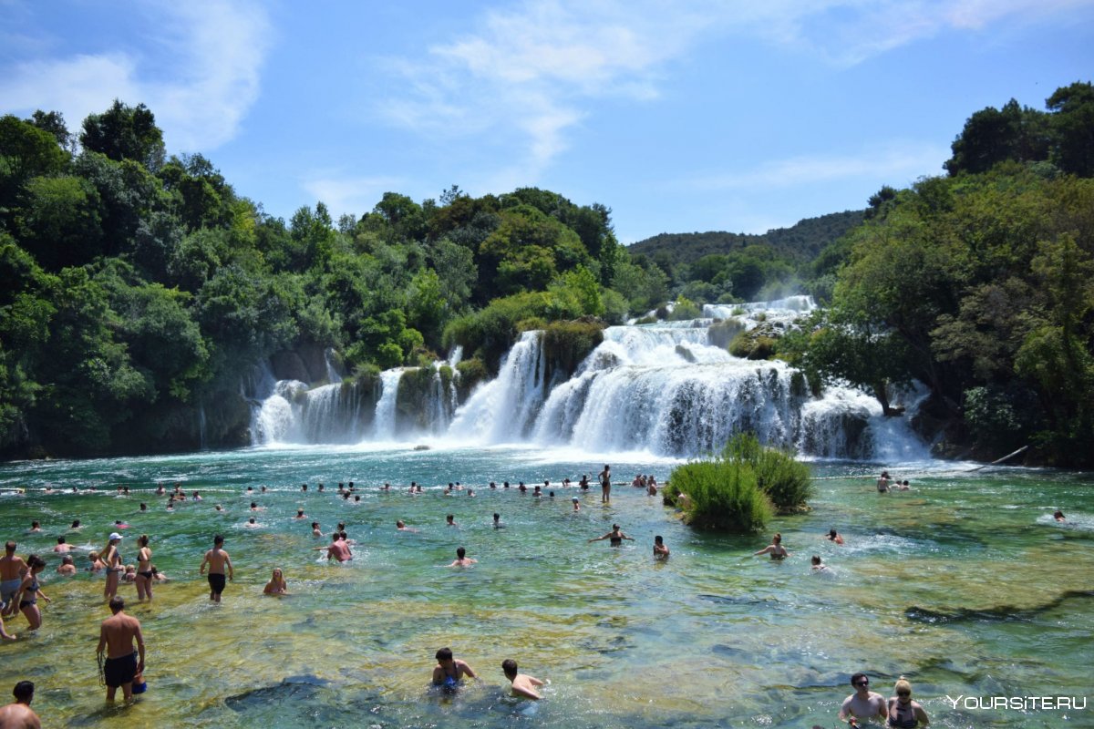 Хорватия водопады на Плитвицких