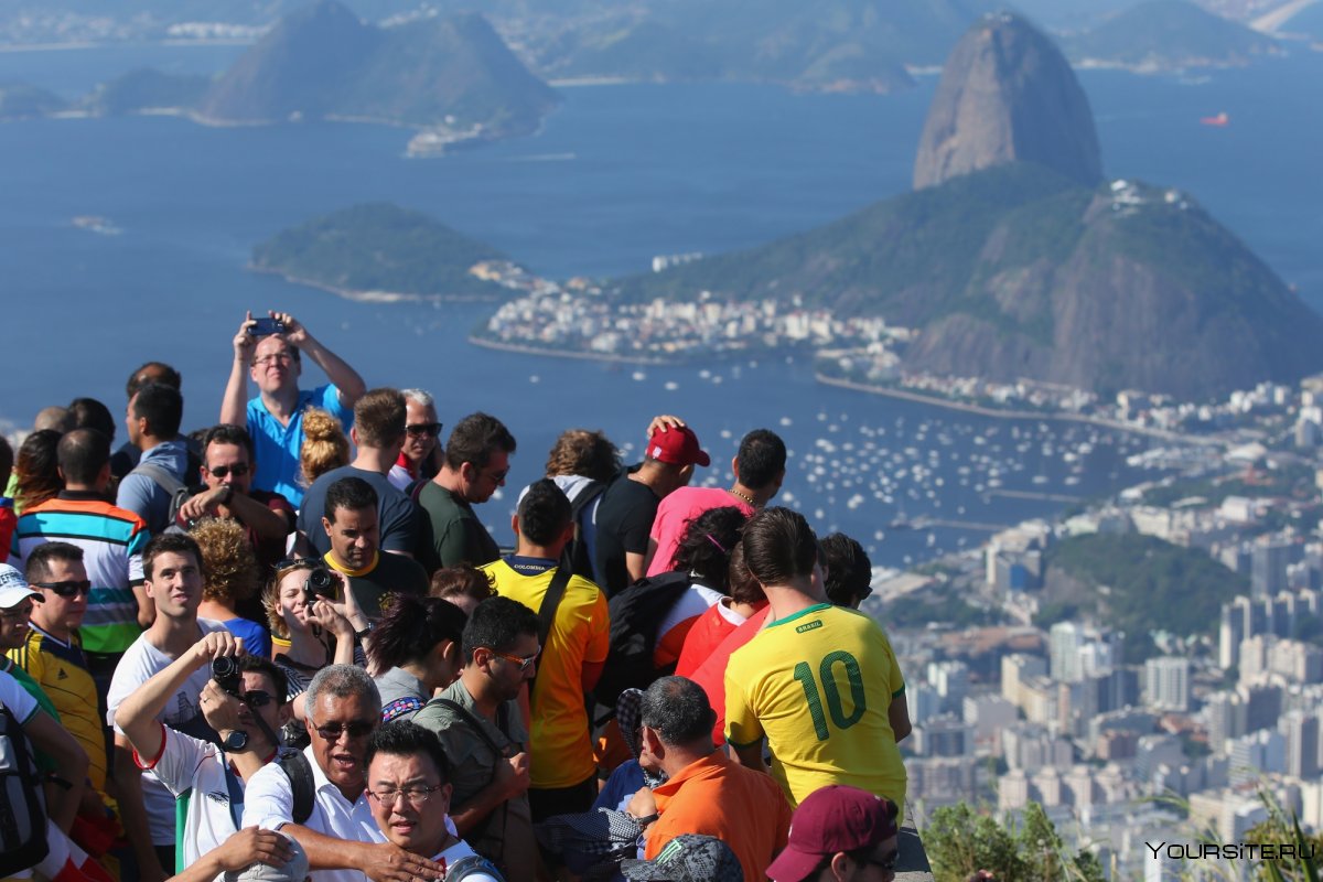 Туристы в Рио-де-Жанейро Бразилия