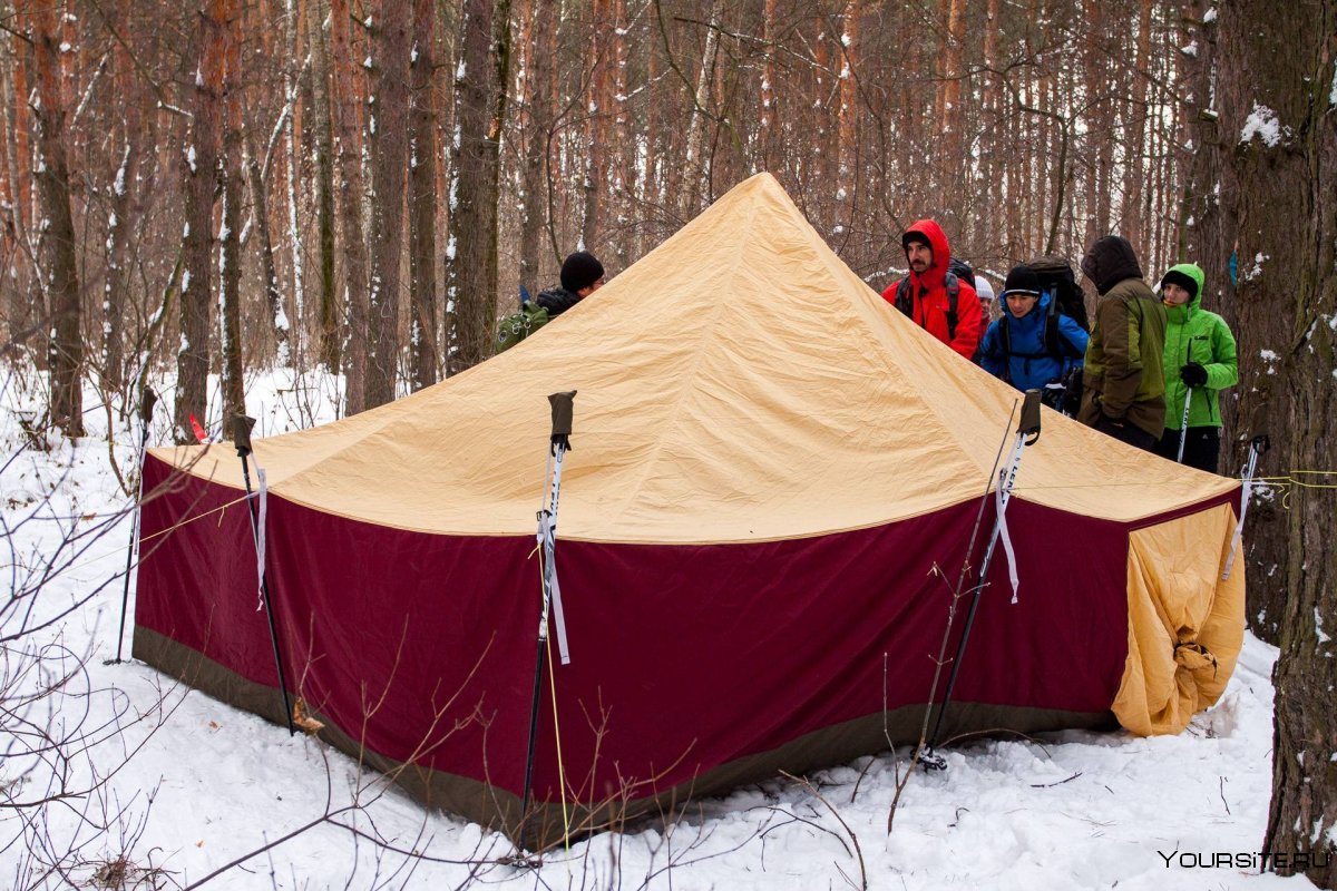 Палатка шатер зима
