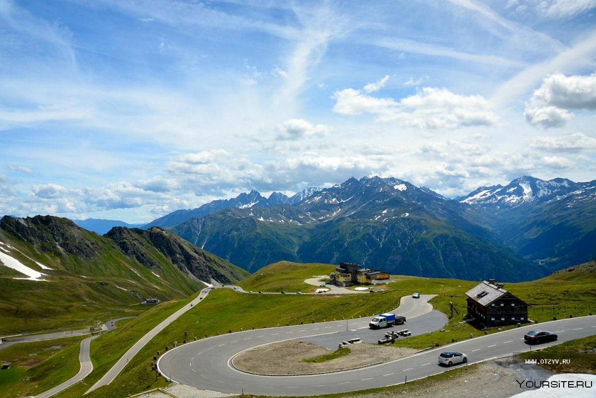 Австрия горы дорога