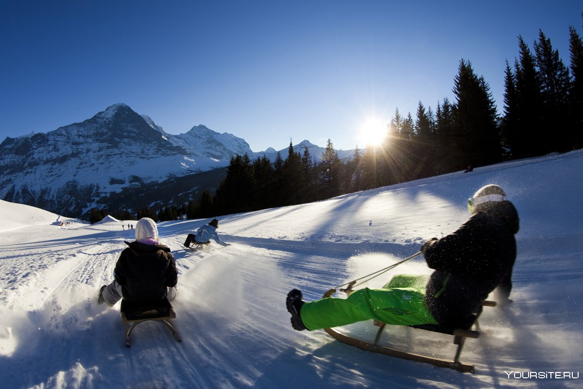 Зимние развлечения в Швейцарии