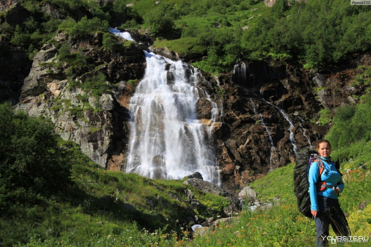 Царский водопад в Кабардино