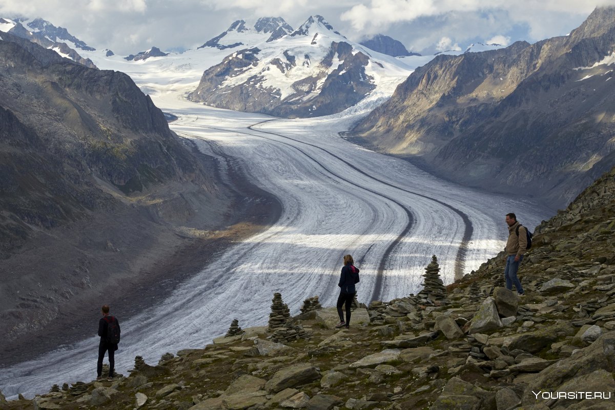 Самый большой ледник в Альпах