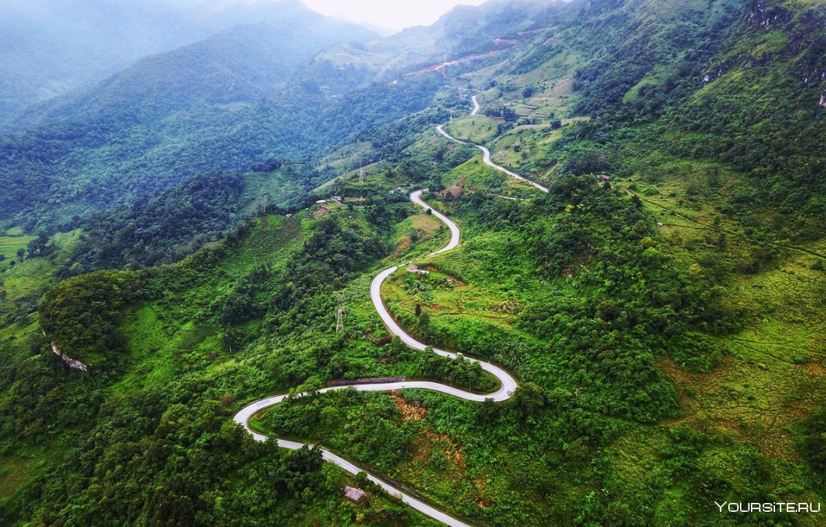 Вьетнам серпантин дорога
