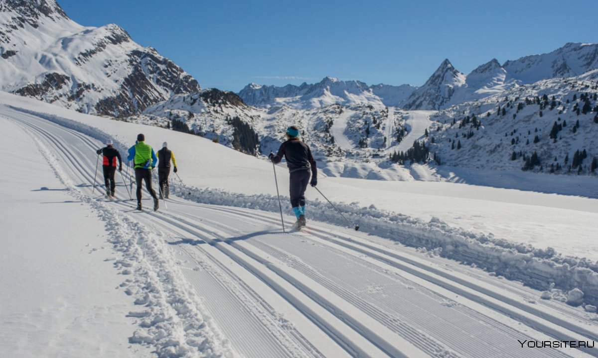 Лыжные гонки в горах