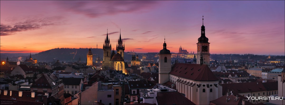 Прага Чехия панорама города