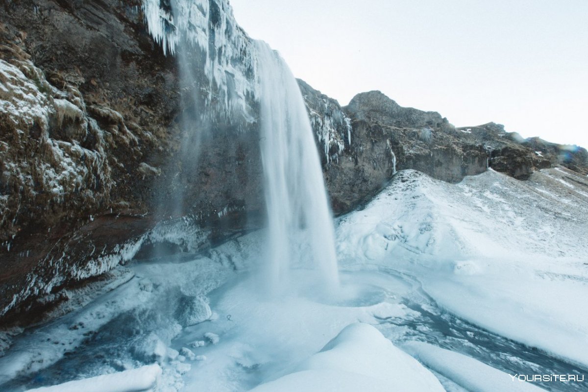 Софийские водопады в Архызе зимой