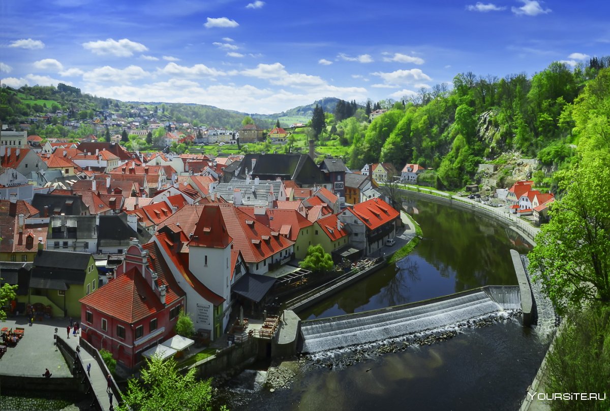 Старинный городок в Чехии