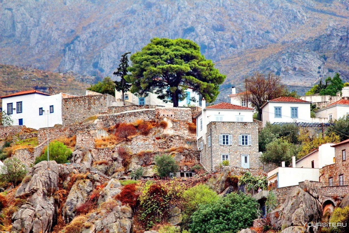 Деревня Моливос Греция